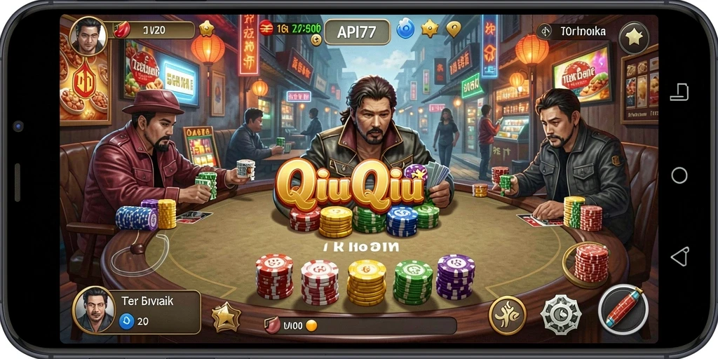 Screenshot dari gameplay seru API77 QiuQiu.