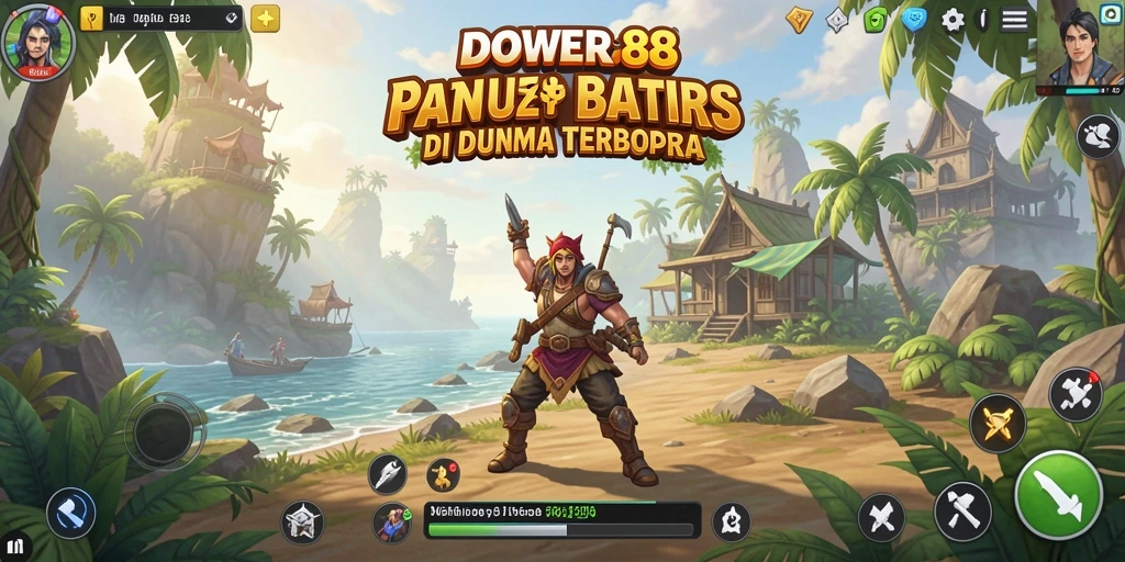 Tampilan menarik dari gameplay DOWER88 di dunia terbuka yang luas.