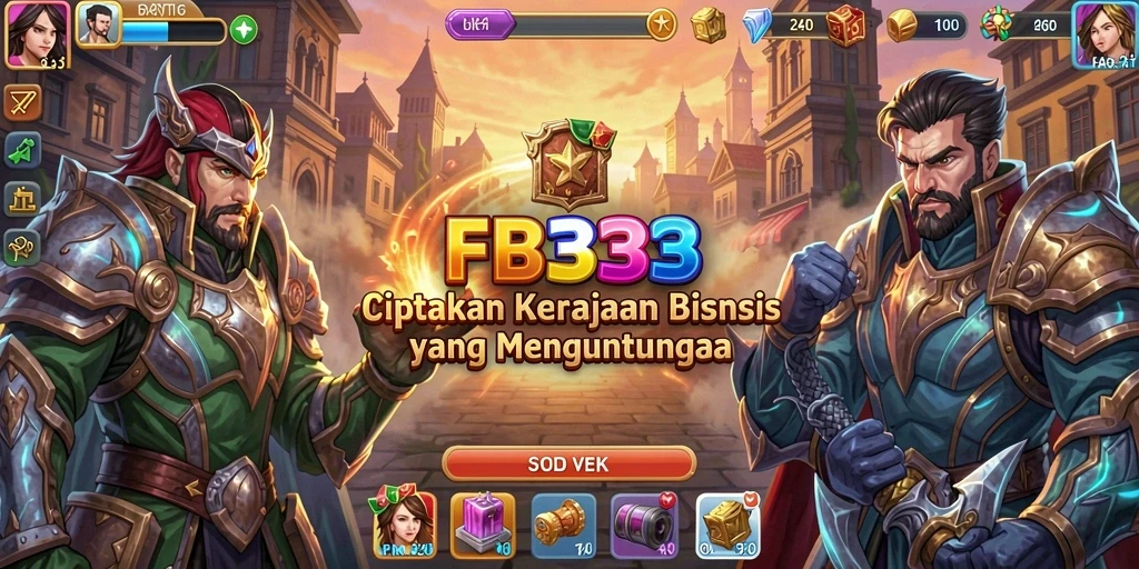 Tangkapan layar utama FB333 menampilkan suasana gameplay Tycoon yang mengasyikkan.