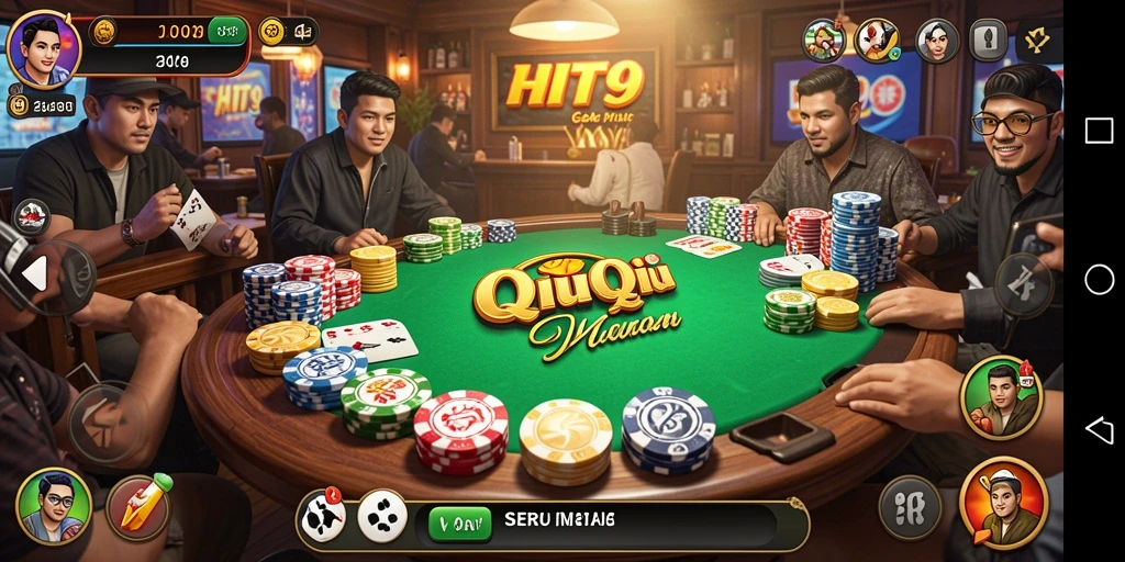 Tangkapan layar utama dari gameplay QiuQiu HIT9 yang menarik.