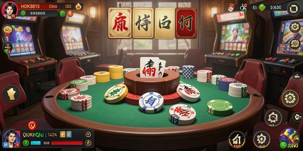 Tampilan gameplay seru dari HOKI8815 yang menampilkan keseruan QiuQiu.