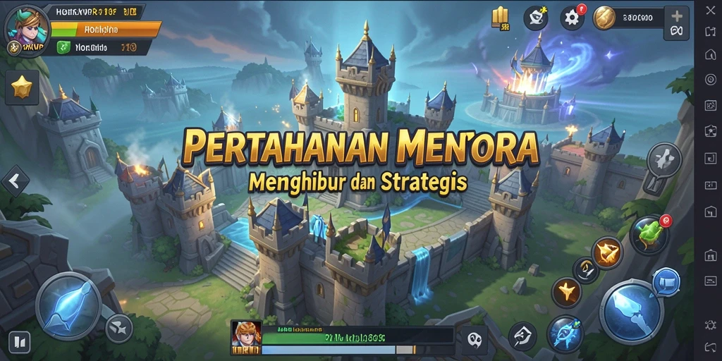 Tampilan gameplay HOKIVIP yang seru dan menegangkan di Tower Defense.