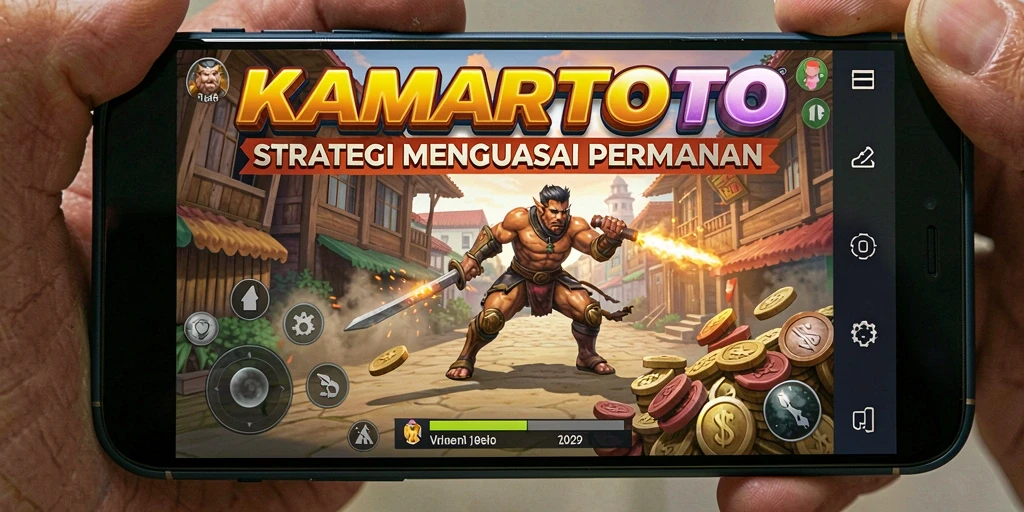 Tampilan gameplay KAMARTOTO dengan strategi pertempuran yang intens.