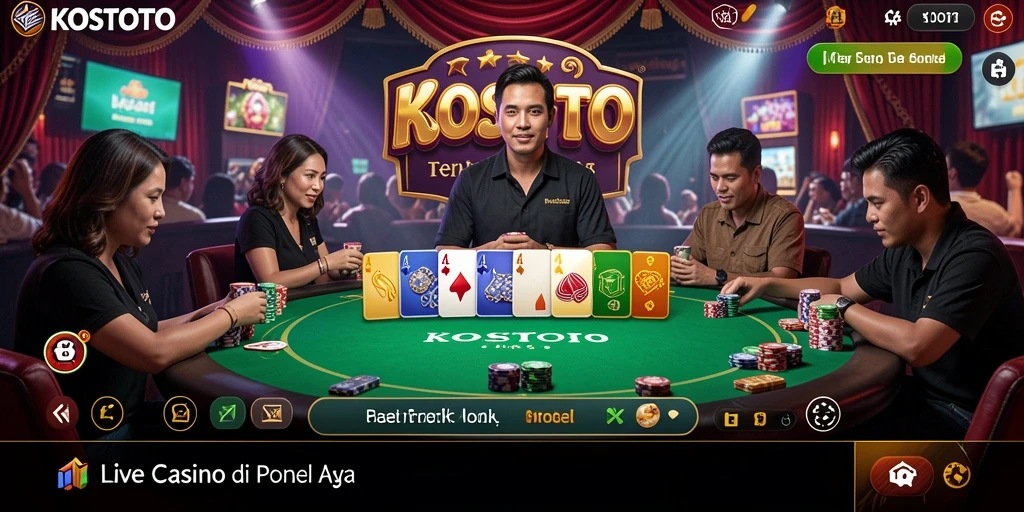 Tampilan gameplay KOSTOTO yang menarik dan mendebarkan.
