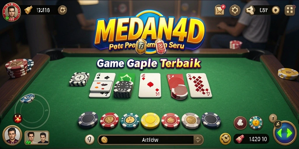Tangkapan layar permainan MEDAN4D dengan tampilan antarmuka Gaple yang menarik.