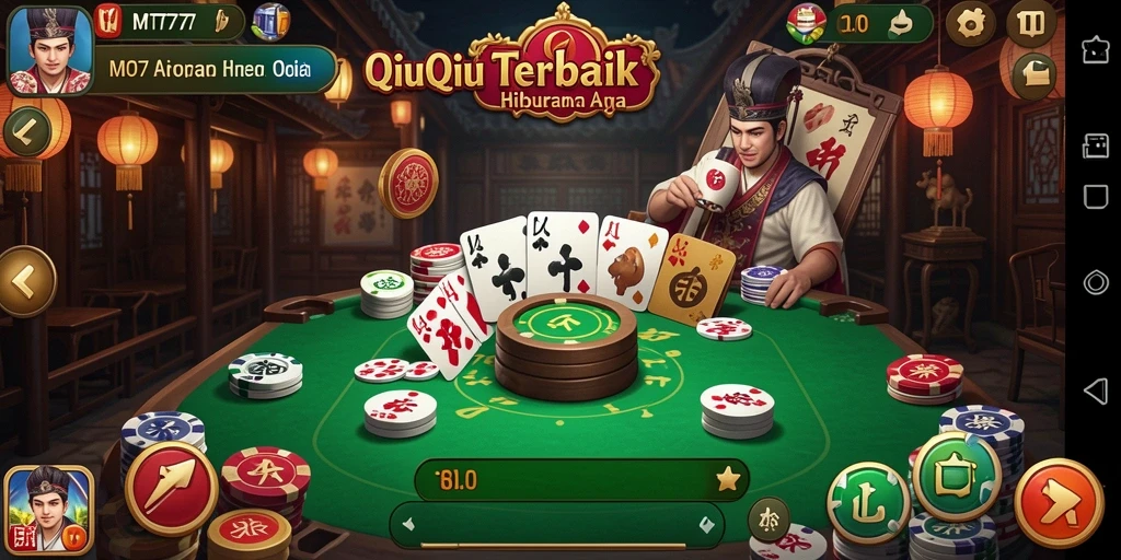 Screenshot gameplay QiuQiu yang seru dan menegangkan.