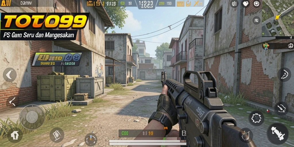 Tangkapan layar dari gameplay intens dalam TOTO99.