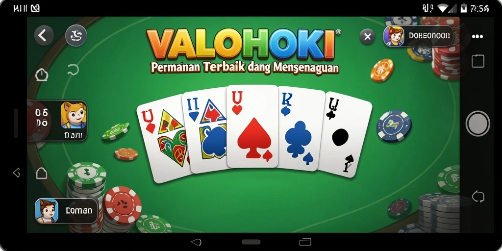 Screenshot VALOHOKI menampilkan aksi game Domino yang seru dan kompetitif.